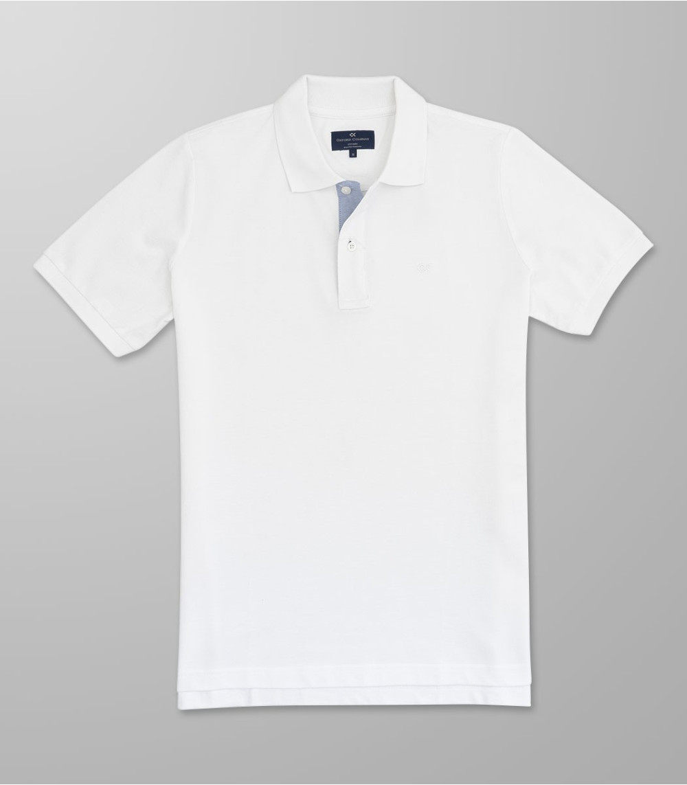 Stock Polo Short Sleeve Regular Fit White