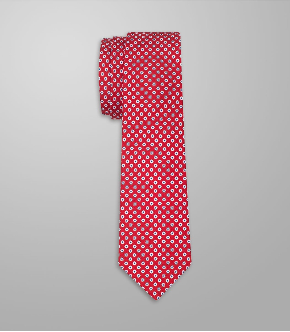 Stock Γραβάτα Εμπριμέ Κόκκινη
