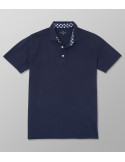 Outlet Polo Κοντό Μανίκι Regular Fit Μπλε Σκούρο| Oxford Company eShop