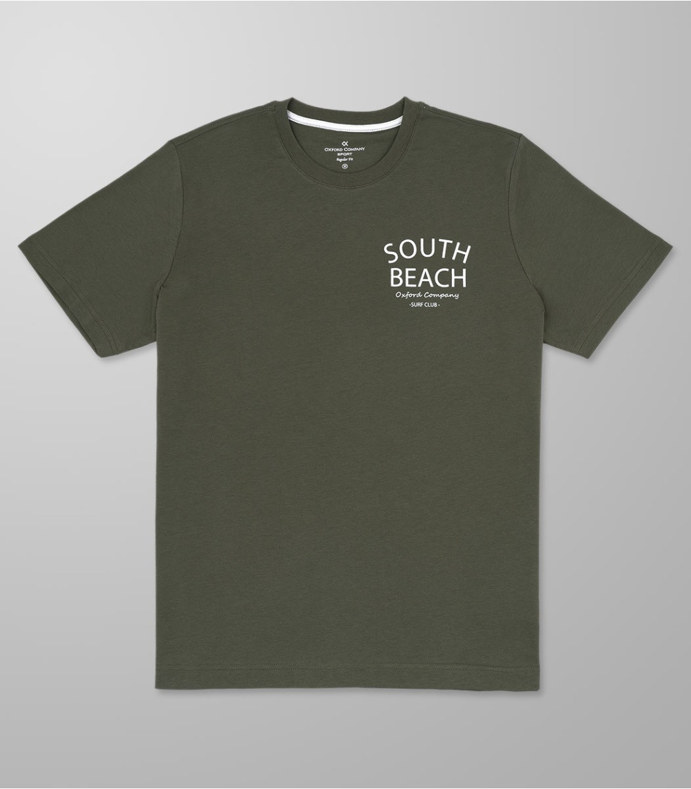 T-Shirt Κοντό Μανίκι Regular fit Λαδί