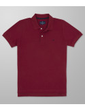 Polo Short Sleeve  Slim Fit Bordeuax | Oxford Company eShop