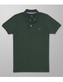 Polo Κοντό Μανίκι Slim Fit Πράσινο Σκούρο| Oxford Company eShop