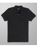 Outlet Polo Κοντό Μανίκι Regular Fit Μαύρο | Oxford Company eShop