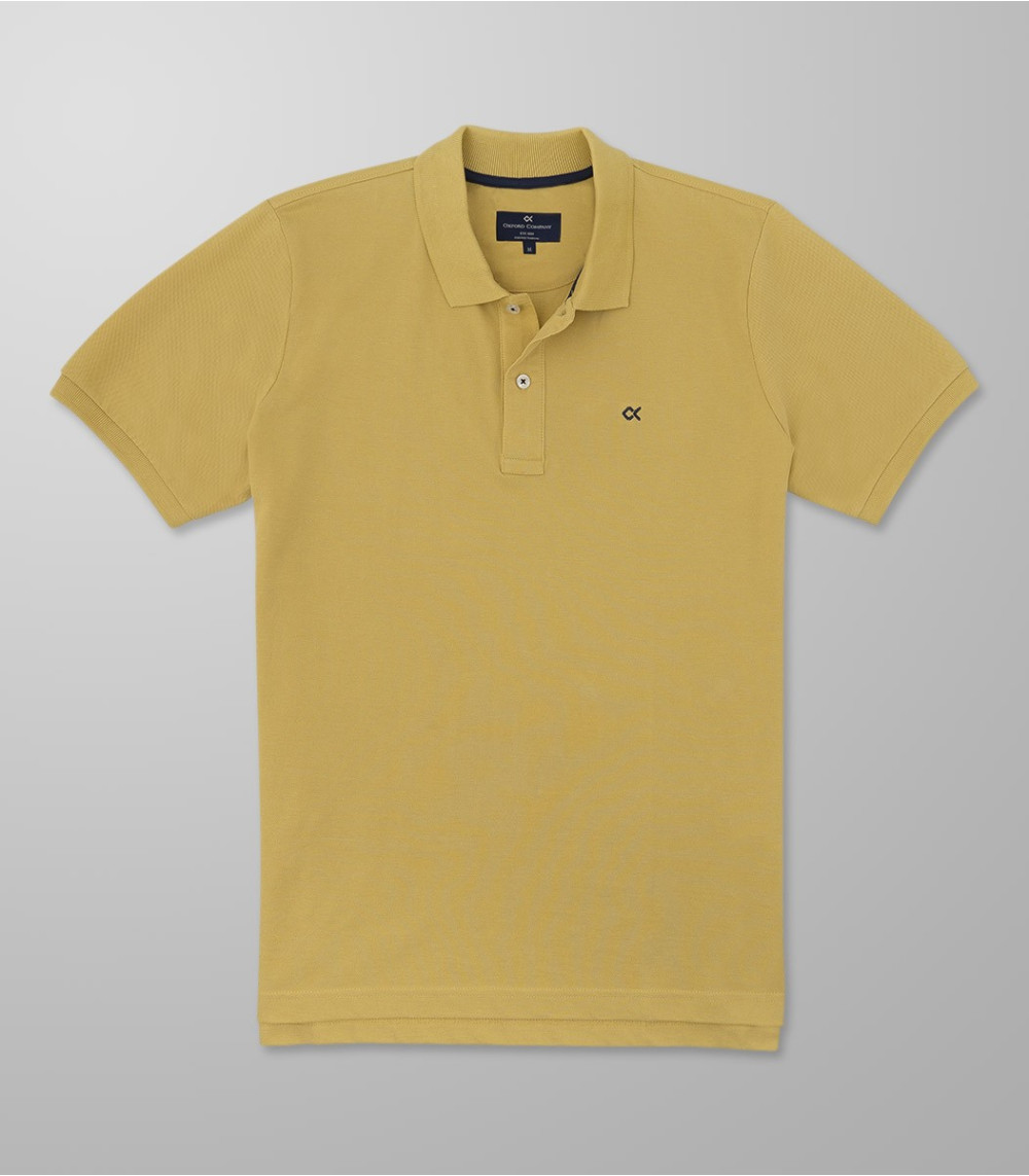 Outlet Polo Short Sleeve Regular Fit Yellow| Oxford Company eShop