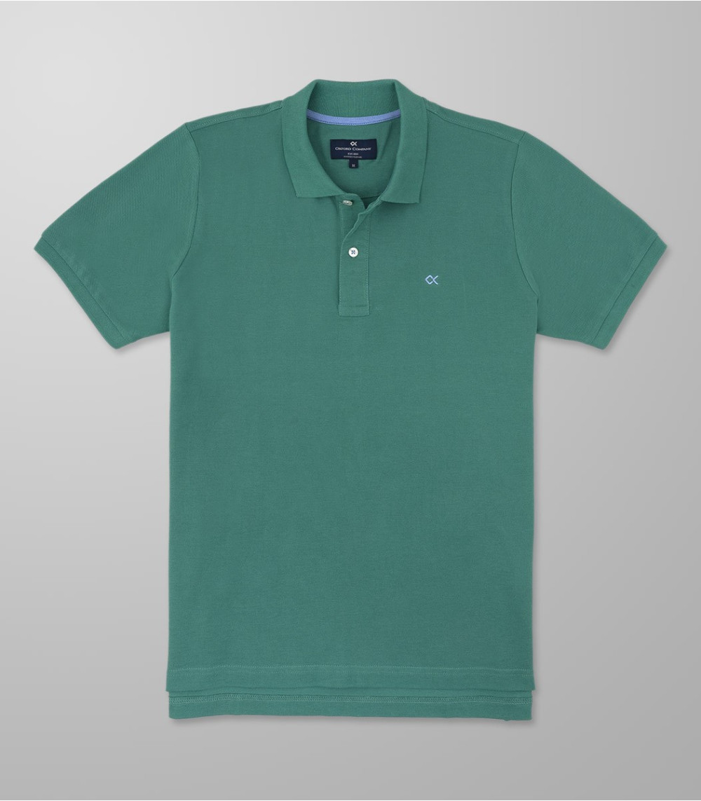 Outlet Polo Short Sleeve Regular Fit Green| Oxford Company eShop
