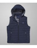Outlet Hooded Vest Regular Fit Dark Blue  | Oxford Company eShop