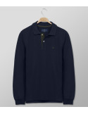 Outlet Polo Μακρύ Μανίκι Regular Fit Σκούρο Μπλε| Oxford Company eShop