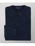 Knit Regular Fit Plain Dark Blue| Oxford Company eShop