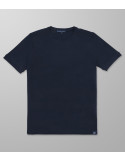 Outlet T-Shirt Κοντό Μανίκι Slim fit Μπλε Σκούρο| Oxford Company eShop