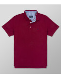 Outlet Polo Short Sleeve  Regular Fit Bordeuax| Oxford Company eShop