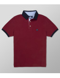 Outlet Polo Short Sleeve  Regular Fit Bordeaux| Oxford Company eShop