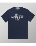 Outlet T-Shirt Short Sleeve Regular Fit Plain Blue | Oxford Company eShop