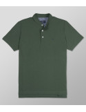 Outlet Polo Short Sleeve  Regular Fit Dark Olive| Oxford Company eShop