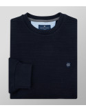 Φούτερ Regular Fit Μπλε Σκούρο| Oxford Company eShop