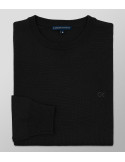 Knitted Regular Fit Plain Black| Oxford Company eShop