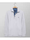 Polo Μακρύ Μανίκι Regular Fit Λευκό| Oxford Company eShop