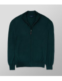 Πλεκτή Ζακέτα Regular Fit Πράσινο Σκούρο| Oxford Company eShop