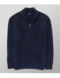 Knit Regular Fit Plain Dark Blue| Oxford Company eShop