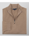 Knitted Regular Fit Plain Beige| Oxford Company eShop