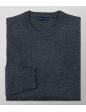 Outlet Knitted Regular Fit Plain Grey| Oxford Company eShop