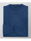 Outlet Knitted Regular Fit Plain Blue Indigo| Oxford Company eShop