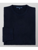 Knitted Regular Fit Plain Dark Blue| Oxford Company eShop