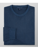 Knitted Regular Fit Plain Blue Indigo| Oxford Company eShop
