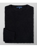 Outlet Knitted Regular Fit Plain Black| Oxford Company eShop