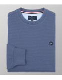 Sweatshirt Regular Fit Plain Blue Indigo| Oxford Company eShop