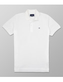 Polo Κοντό Μανίκι Regular Fit Λευκό| Oxford Company eShop