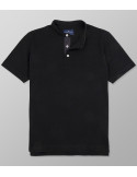 Polo Κοντό Μανίκι Regular Fit Μαύρο| Oxford Company eShop