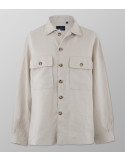 Overshirt Regular Fit Plain Ivory| Oxford Company eShop