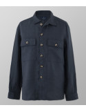 Overshirt Regular Fit Μπλε Σκούρο|Oxford Company eShop